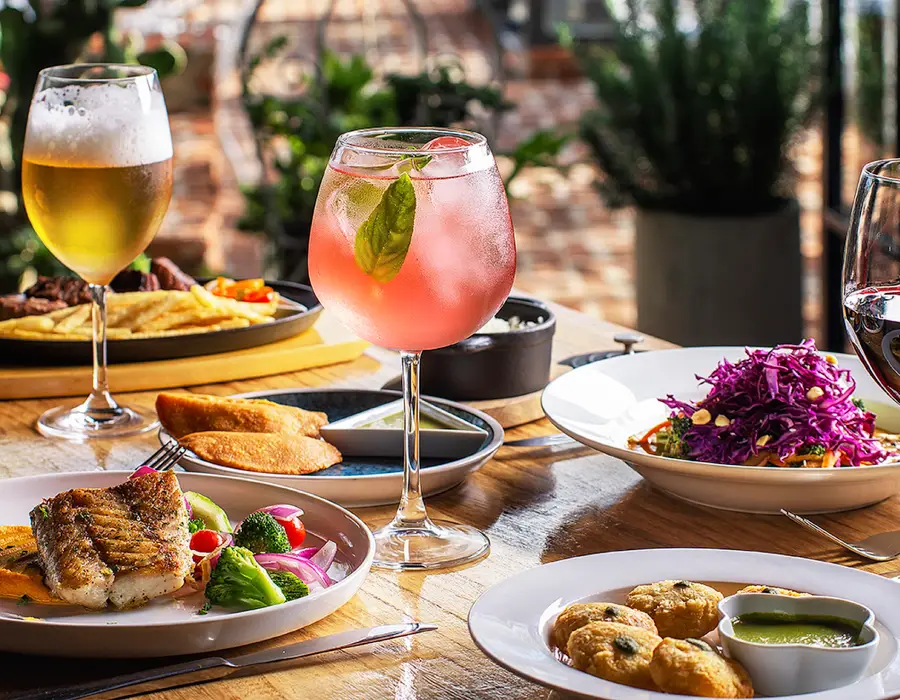 Cocktails and rooftop dining at Azotea Calle 7 in San Jose.