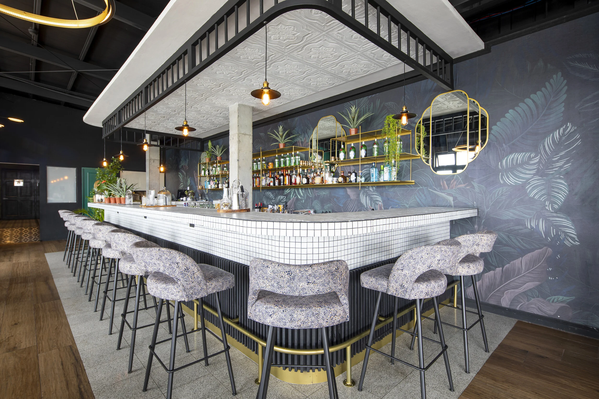 Open-air rooftop setting at Selvatica in San Jose.